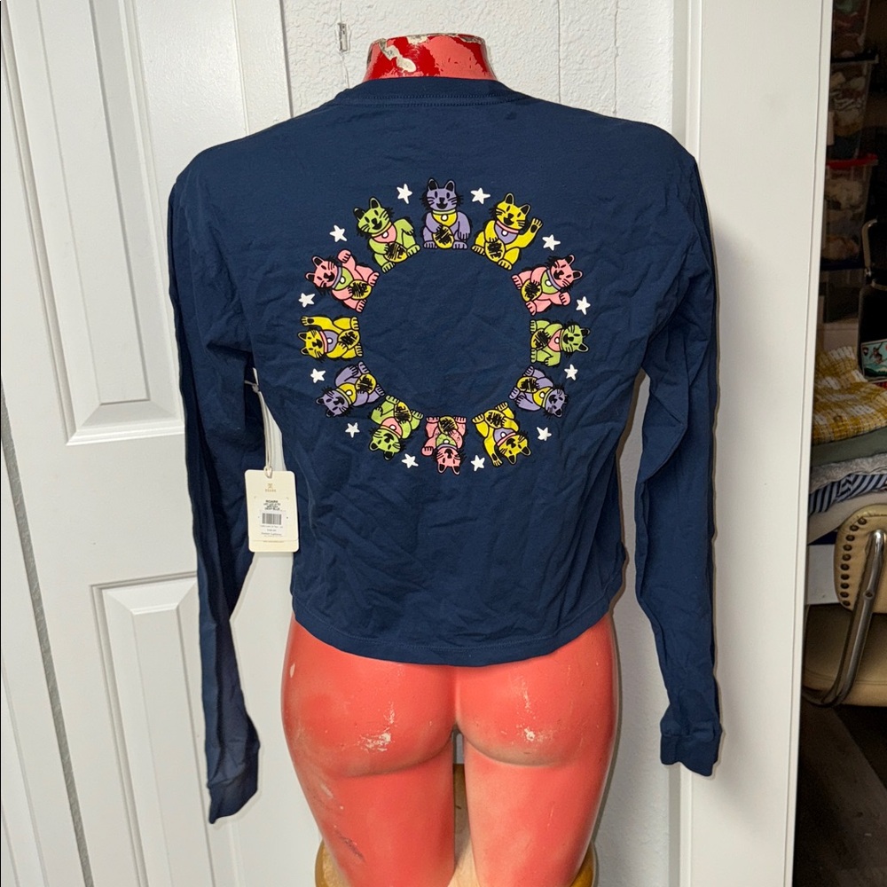 NWT Roark Lady Luck Long Sleeve Tee shirt top blouse - Picture 4 of 7